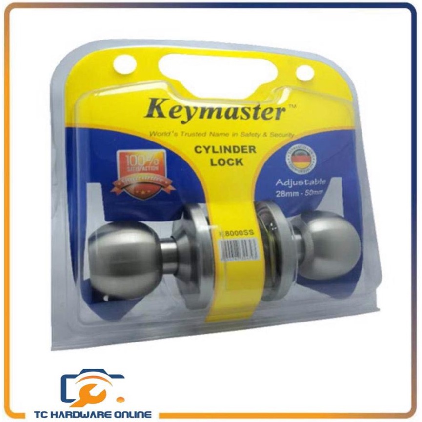 KEYMASTER CYLINDRICAL LOCK K8000SS/K8000AC | Shopee Malaysia