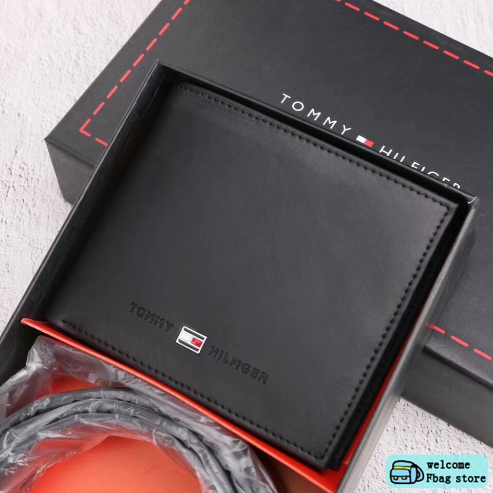 BEST SELLER ! TOMMY HILFIGER BELT AND WALLET GIFT SET เซตกระเป๋า