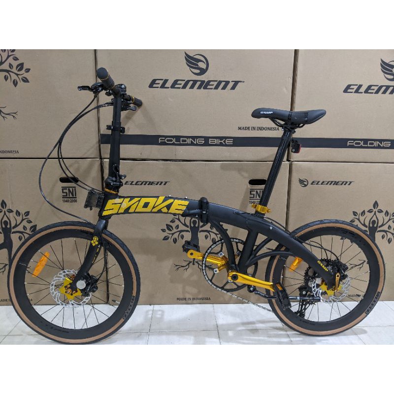 matte black folding bike