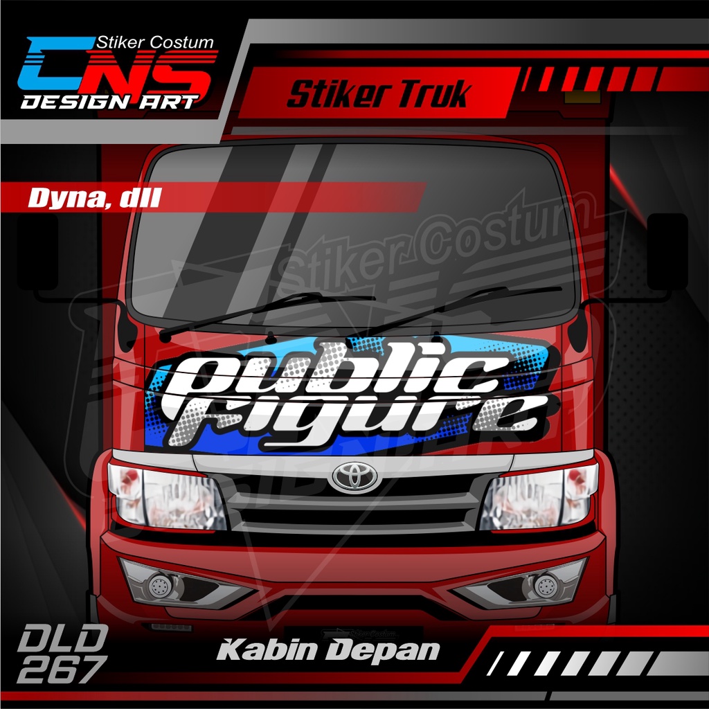 Toyota DYNA Truck Front Cabin Stickers, etc. PUBLIC FIGURE Can Request ...