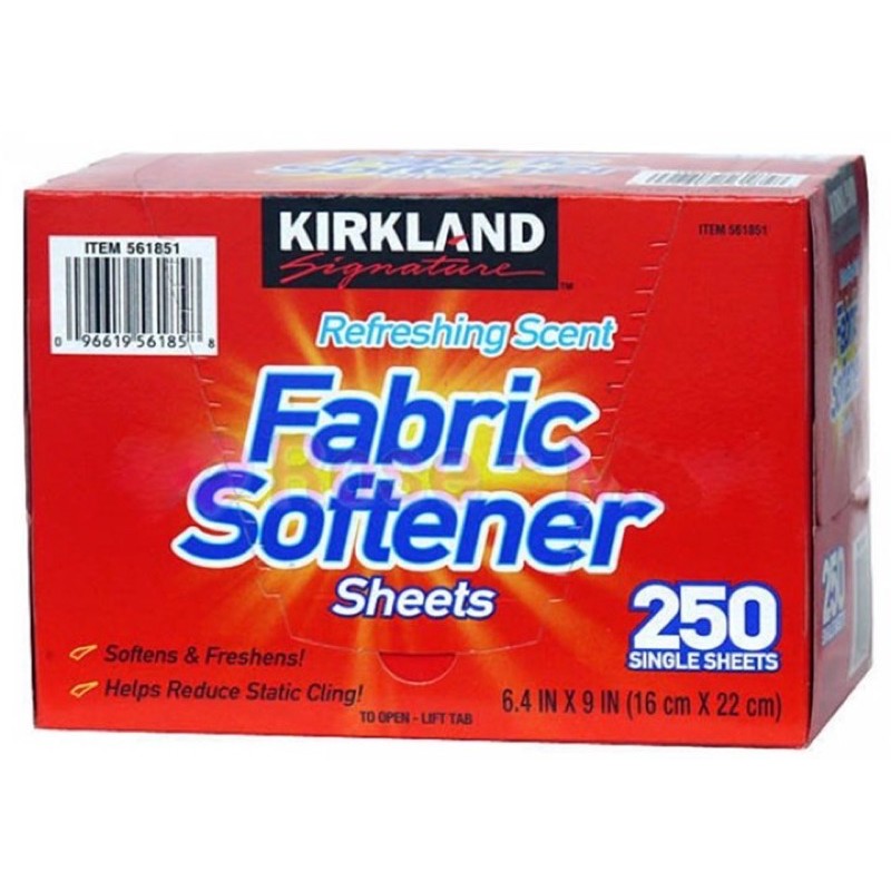 KIRKLAND Signature Fabric Softener Sheets 250Counts Shopee Malaysia