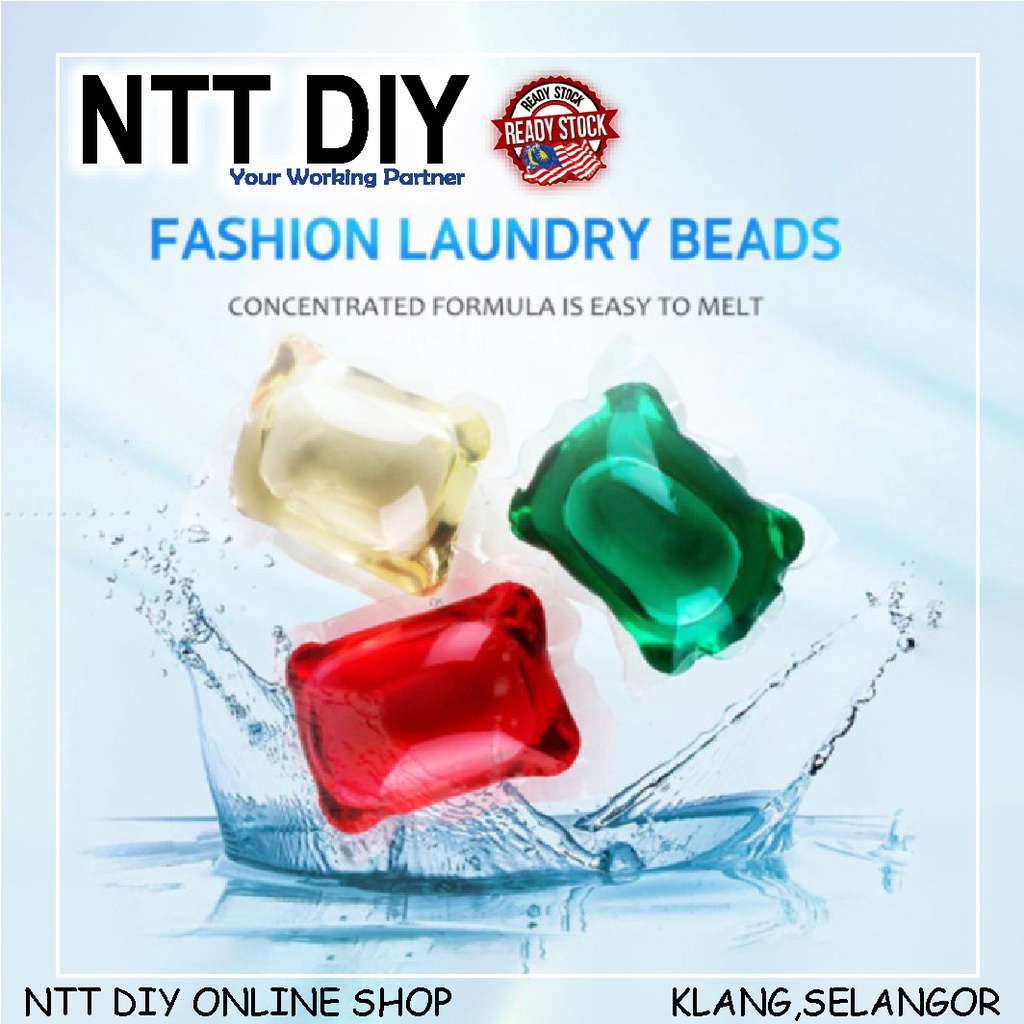 NTT DIY Laundry Ball Beads Portable Laundry Gel Stains Film Bead Ball (10 PCS) Shopee Malaysia