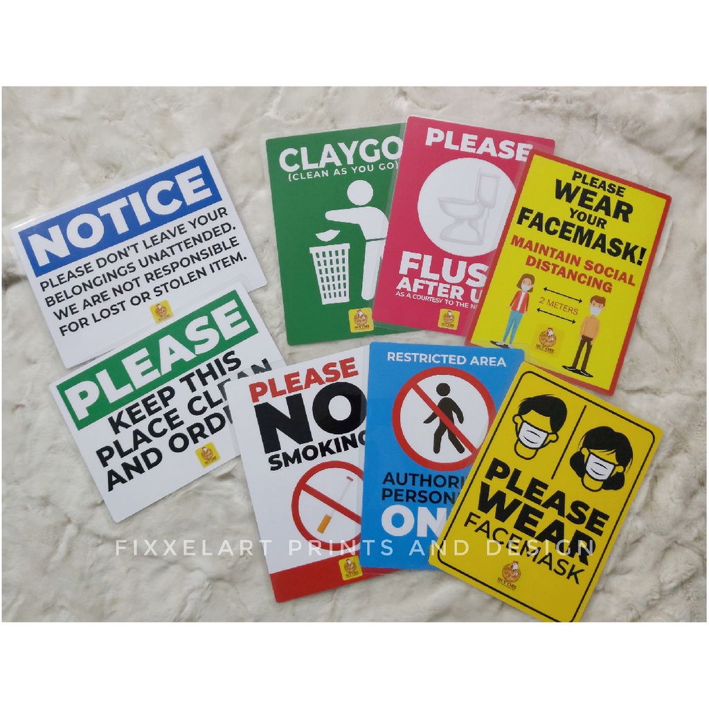 Safety Posters | Safety Signs | Customized Laminated Signages with Logo ...