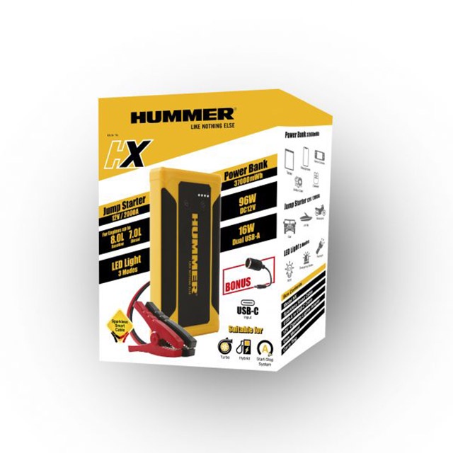 NEW Hummer HX – 2000A Jump Starter USB-C Power Bank 37000mWh | Shopee ...