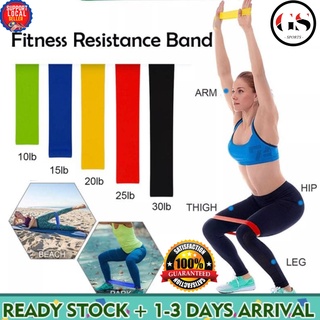 Sport Resistance Loop 60cm x 5cm Yoga Gym Stretching Exercise Rubber  Elastic Tension Band