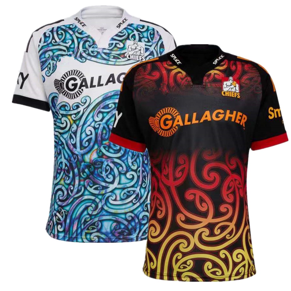 Adi Cotw Gallagher Chiefs Super Rugby Away Jersey 2023 by Adidas | Large | White/Blue/Yellow