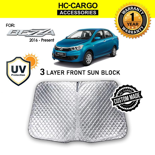 Hc Cargo Perodua Bezza 2016 - 2024 OEM Front Windscreen 3 Layer Sun ...