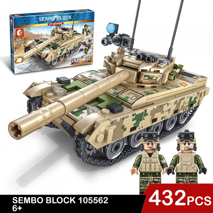 Sembo Block Tank Vehicle Army Military Iron Blood Heavy Equipment Toy ...