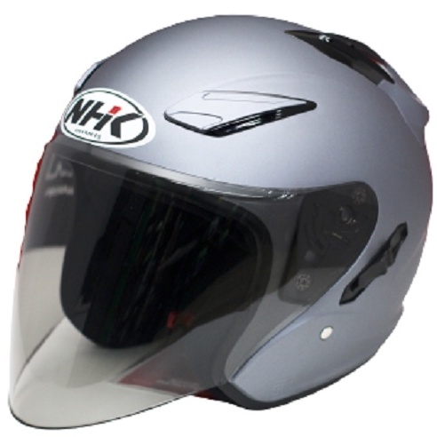 NHK Helmet R1 v2 Solid (Silver Doft) (Microlock) | Shopee Malaysia