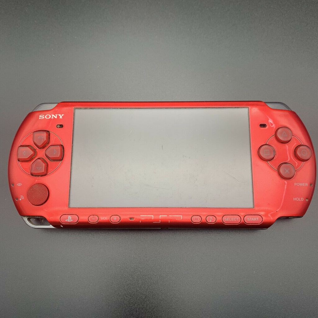 Psp 3000 32gb store with games and charger (red)