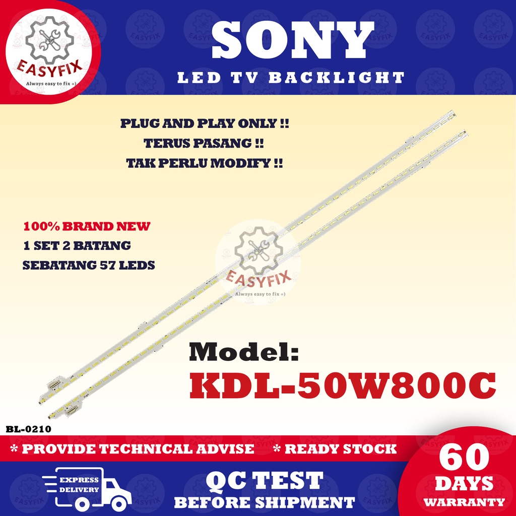 KDL50W800C SONY 50 INCH LED TV BACKLIGHT ( LAMPU TV ) KDL50W800C KDL