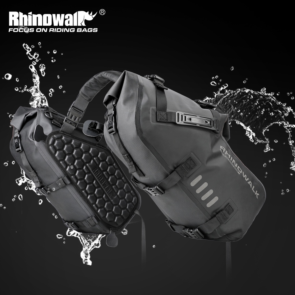 【Ready Stock】Rhinowalk MT1428 Waterproof Motorcycle Saddle Bag ...