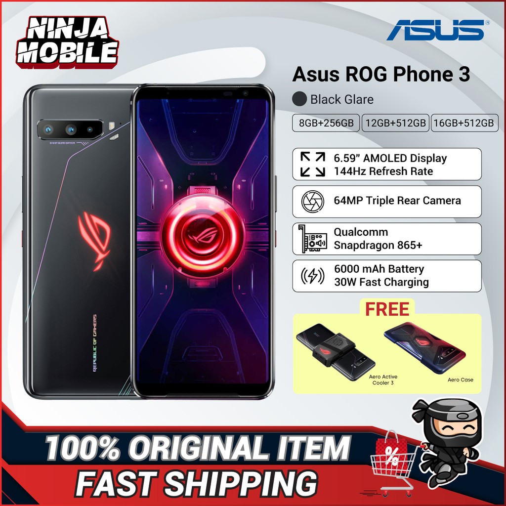 新品ASUS ROG Phone 3 (12+256GB) 5G 香港版新品 SIMフリー
