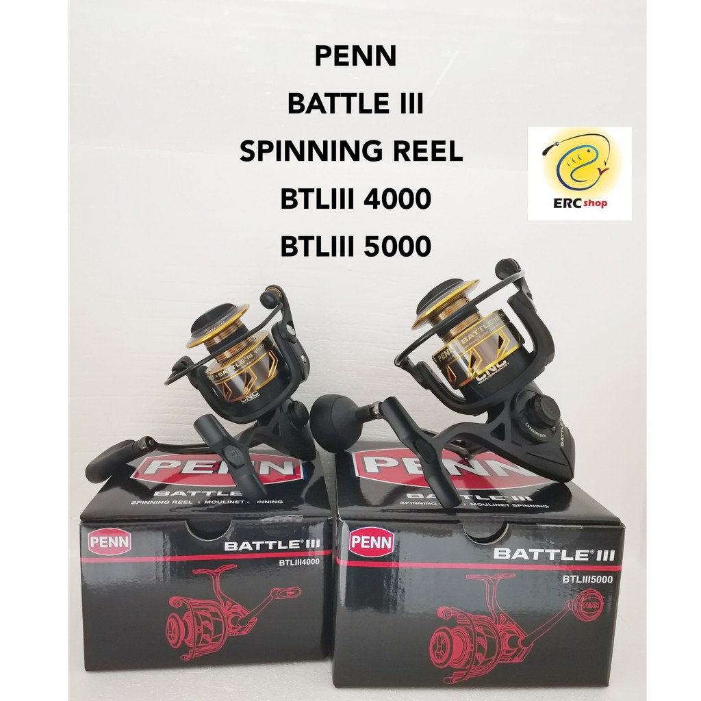PENN BATTLE III SPINNING FISHING REEL BTLIII 3000 4000 4000HS 5000
