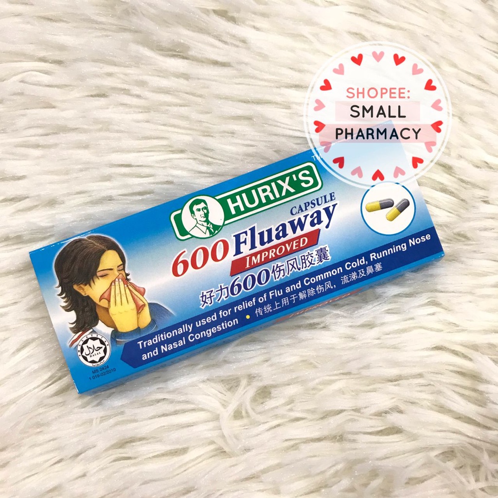HURIX'S 600 Fluaway (Capsule 6s 603117 / Capsule 9s 606576 / Syrup 100 ...