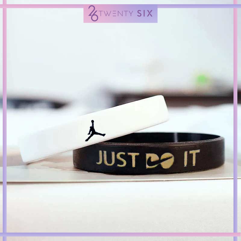 Nike just do it hotsell rubber wristbands