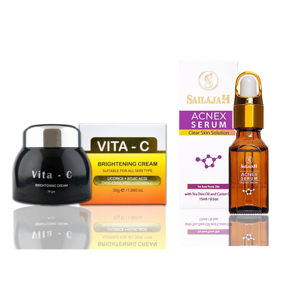 SAILAJAH SKINCARE COMBO A (Herbal Face Wash100ml + Brightening Serum