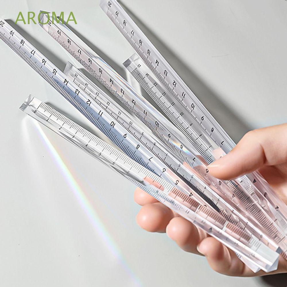 AROMA Simple Transparent Straight Ruler Accurate Measuring Tools ...