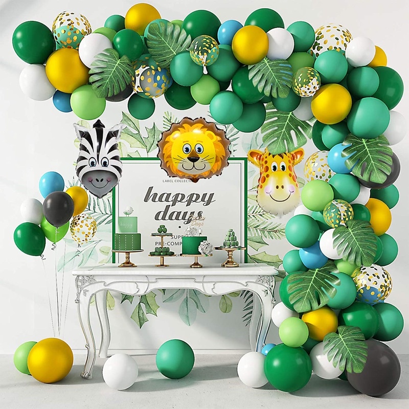 [M'sia Ready Stock] 146pcs Jungle Safari Animal Kid Birthday Party ...