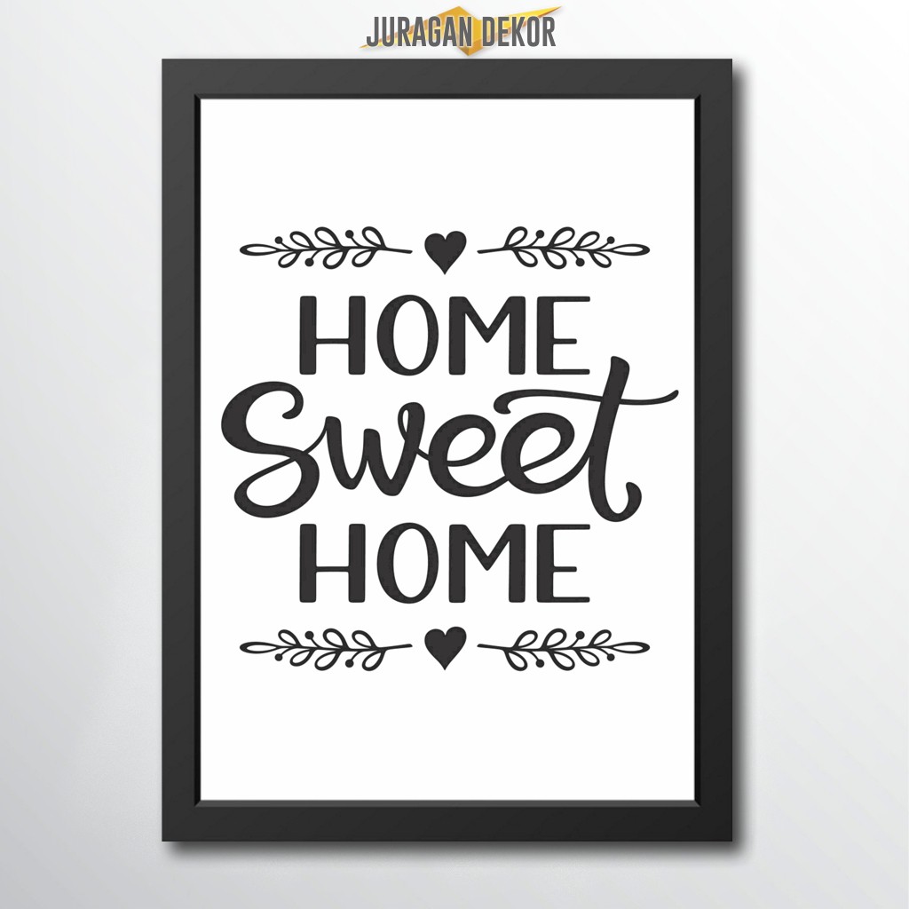 Poster Wall Hanging Wall Decor Home Sweet home 2 Frame Frames Home  Decoration