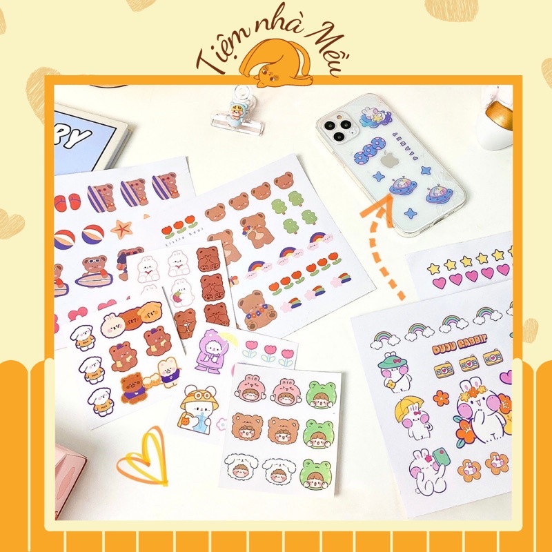 Square chibi sticker cover, cute chibi sticker | Shopee Malaysia