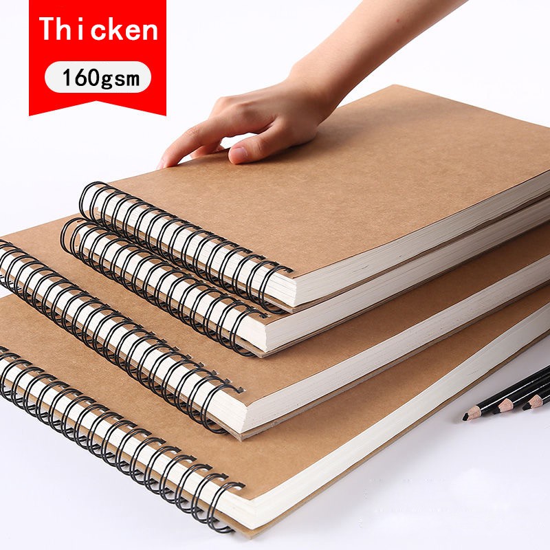 Professional sketchbook Thick paper 160 GSM Spiral notebook Art school ...