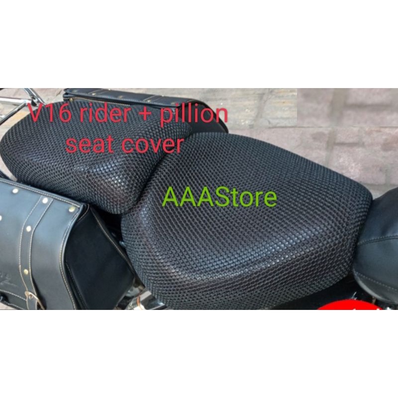 Wmoto V16/Keeway Patagonian/k-Light 202 rider+pillion seat covers ...