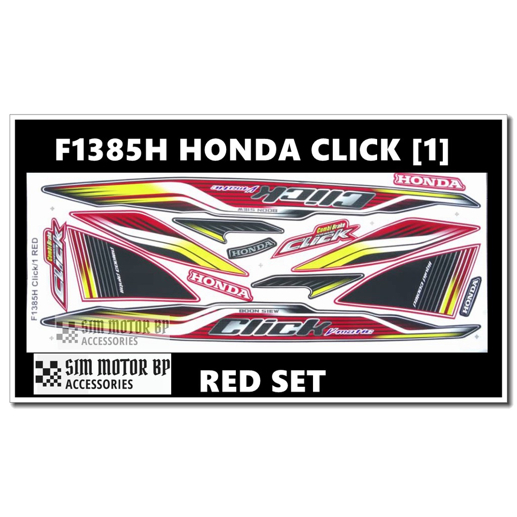 HONDA CLICK (1) SCOOTER BODY STICKER | Shopee Malaysia