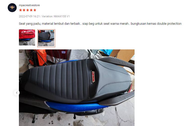 Seat NMAX155 V1 Original RCB RACING BOY RACING SEAT Sit Tempat Duduk ...