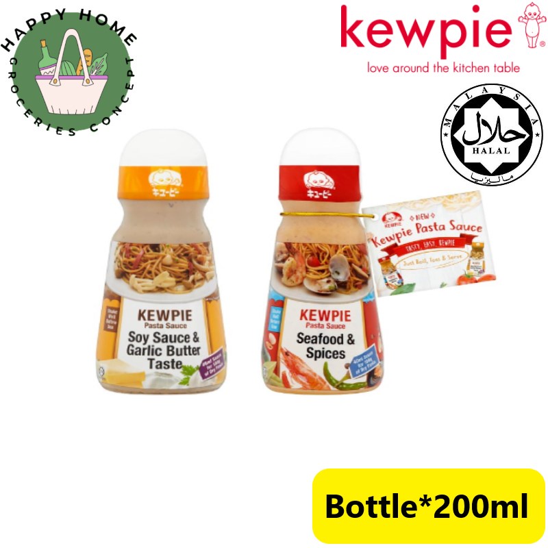 Kewpie Pasta Sauce Seafood & Spice Pasta Sauce / Soy Sauce & Butter Garlic Taste (Bottle*200ml