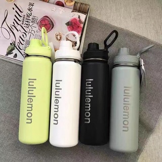 24oz lululemon bottle Vacuum stainless steel thermos Portable yoga fitness  water bottle Outdoor sports water cup