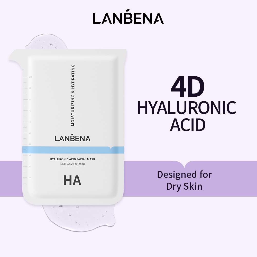 LANBENA HYALURONIC ACID Moisturizing Sheet Mask Facial Mask Face Mask ...