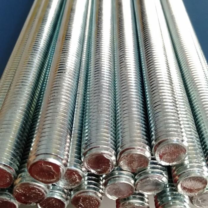 PUTIH Asdrat Bolt M20 X 1000 Stud Bolt / Long Drat Galvanized (White