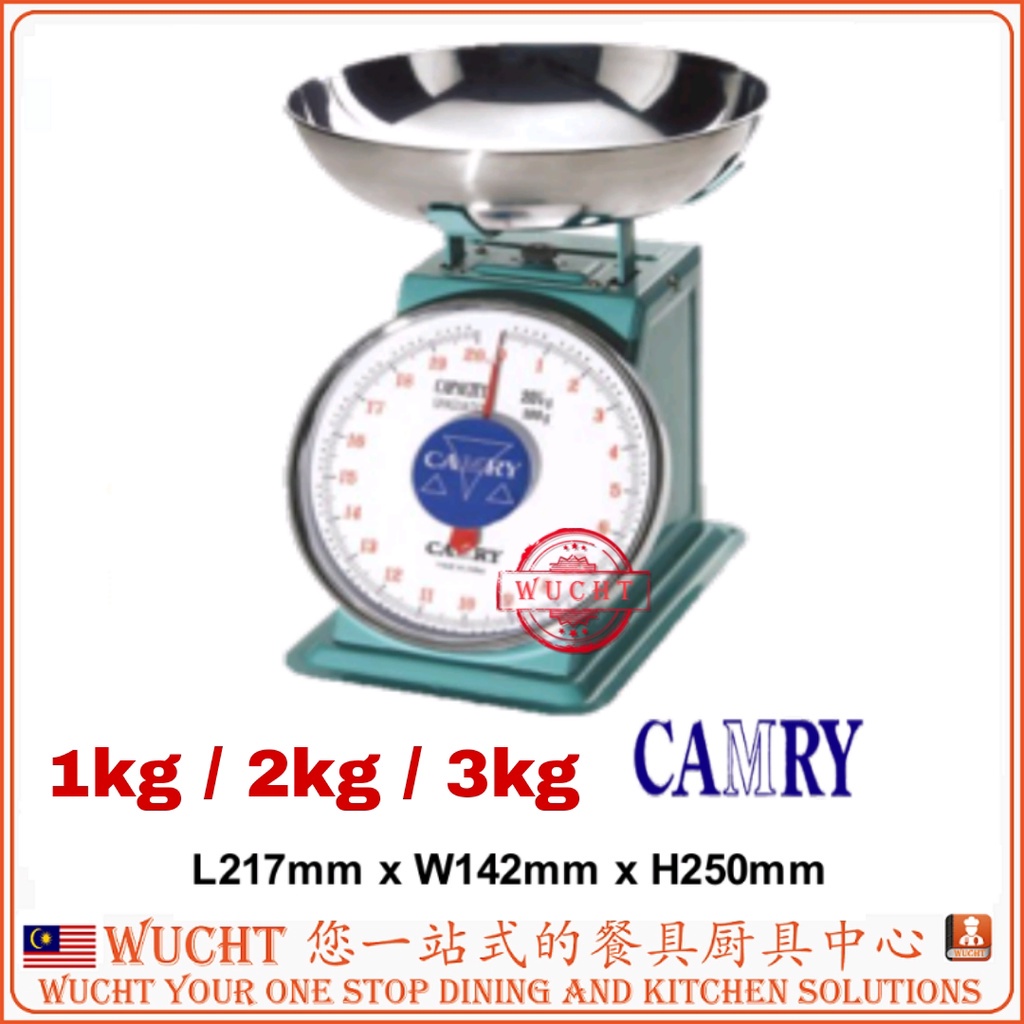 Camry Food Scale with Bowl Digital Kitchen Scale Stainless Steel with Timer  Temperature Backlight LCD 11lb