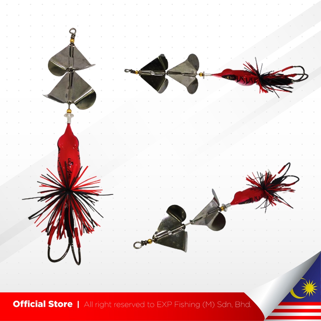 EXP Ulti Twin Slash Bait ULTIMATE Snakehead Fishing Lure for Toman ...