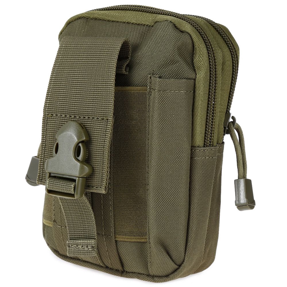 MULTIPURPOSE OUTDOOR ACCESSIBLE POUCH BELT LOOPS WAIST BAG (ARMY GREEN ...