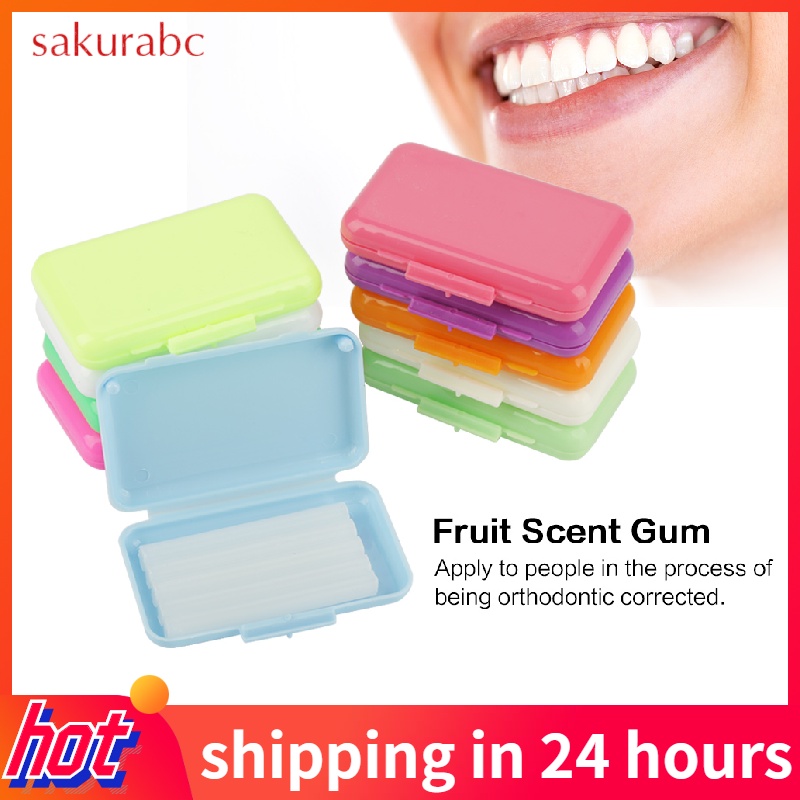 10 Box Dental Flavoured Relief Ortho Wax Brace Fruit Scent Gum