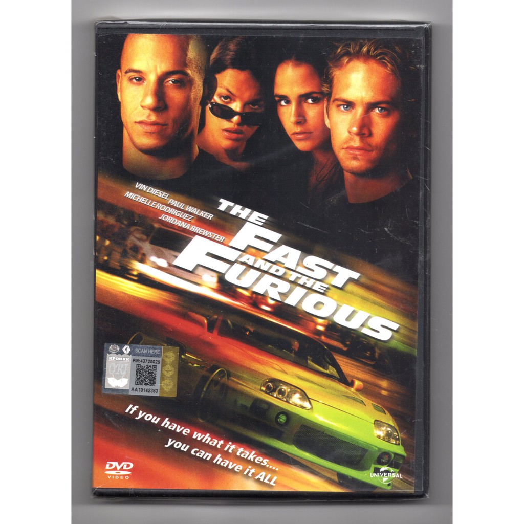 THE FAST AND THE FURIOUS (ORIGINAL DVD) | Shopee Malaysia