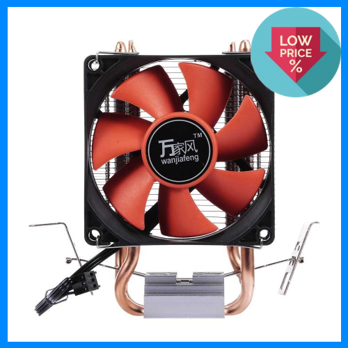 Hydraulic CPU Cooler Heatpipe Fans Quiet Dual Tube Heatsink Radiator ...
