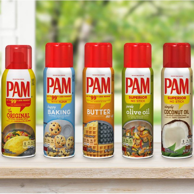 🇺🇸 PAM Original•Olive Oil•Butter•Baking made with Flour Non Stick