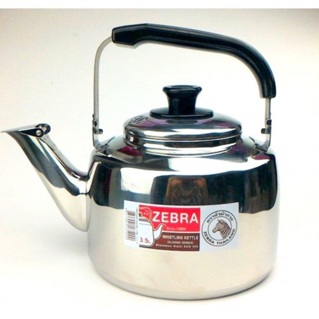 thumbnail image 2 of Huge 7.5 Liter Zebra Stainless Steel Whistling Kettle – SUS304, Works On Gas/Electric/Induction 2 of 2