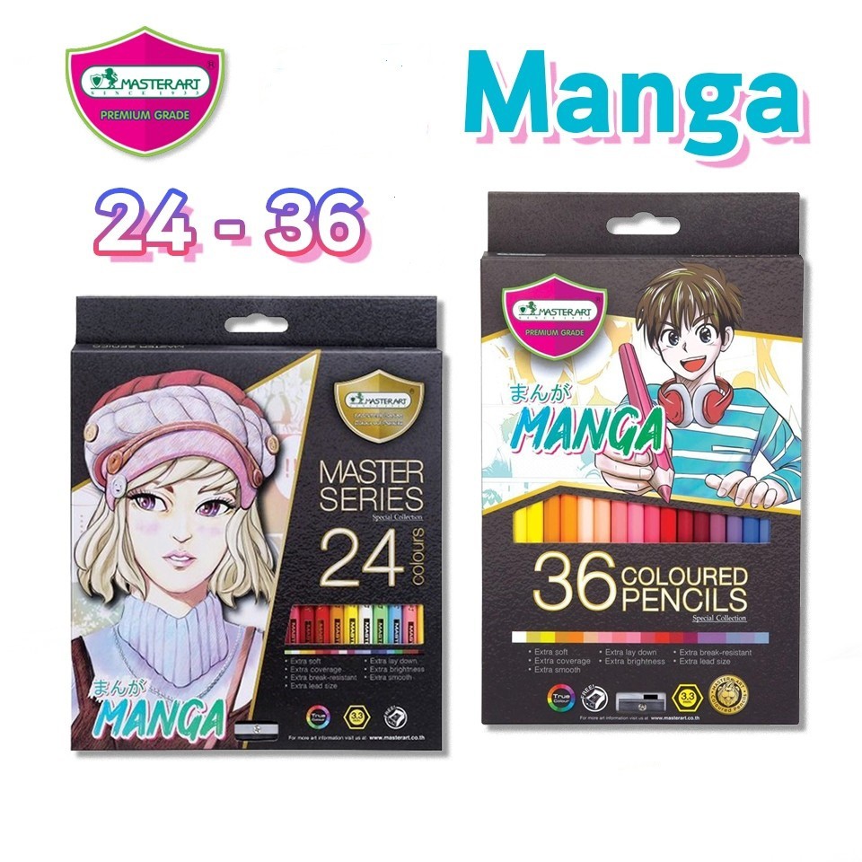 Master Art Master Series Colour Pencil / Pensel Warna 24/36 Colours ...