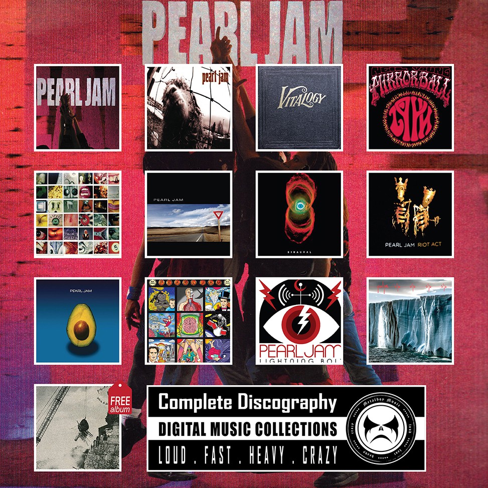 PEARL JAM Complete Discography (1991 2020) [Digital Download Album