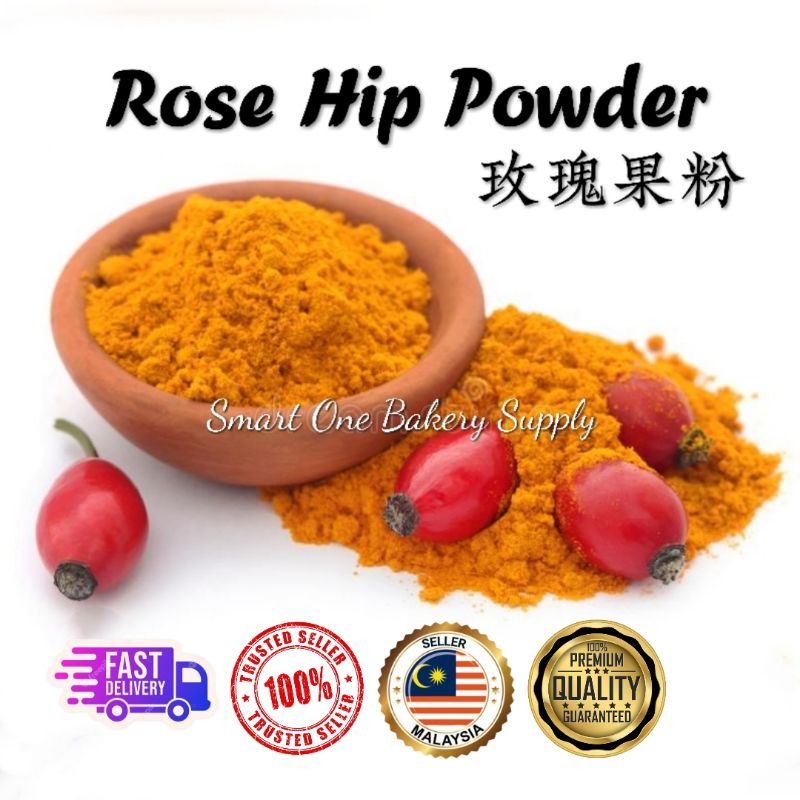 Pure Rosehip Powder 玫瑰果粉 Serbuk Buah Rose Hip Food Grade Plant Herbal ...