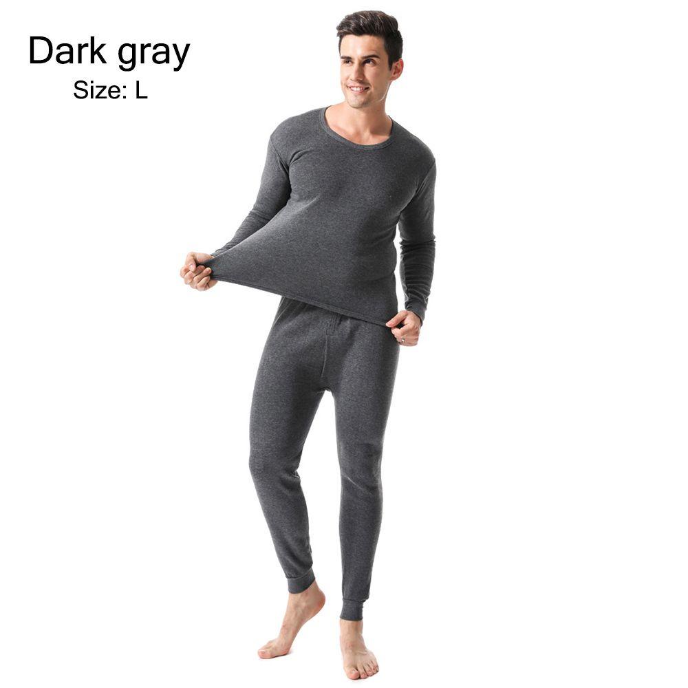 Men Winter Warm Velvet Thick Inner Wear Thermal Underwear Long Johns Pajama  