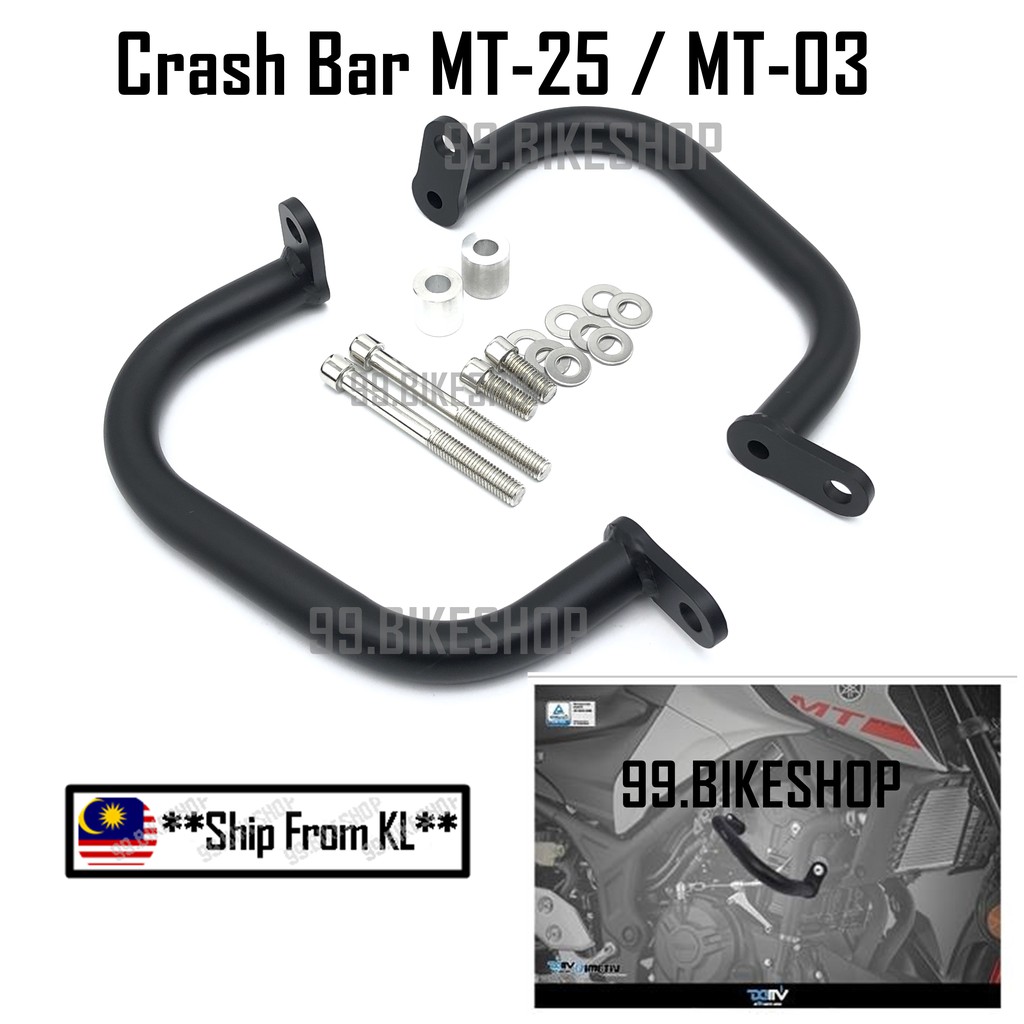 2x Engine Guard Crash Bar Protector For Yamaha MT-03 MT-25 2015