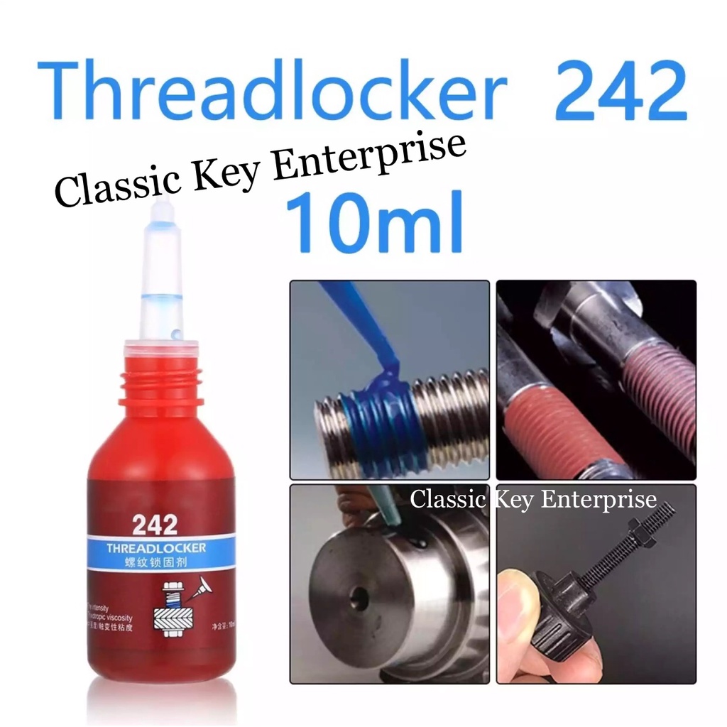 Locksmith purpose use screw thread locker Blue Liquid Threadlocker 242