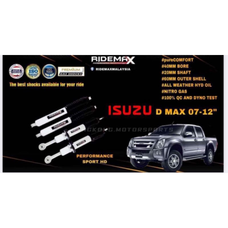 ISUZU D-MAX NEW & OLD RIDEMAX LIFT UP 2
