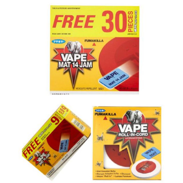 FUMAKILLA VAPE MAT 14 HOURS (ALL SET) | Shopee Malaysia
