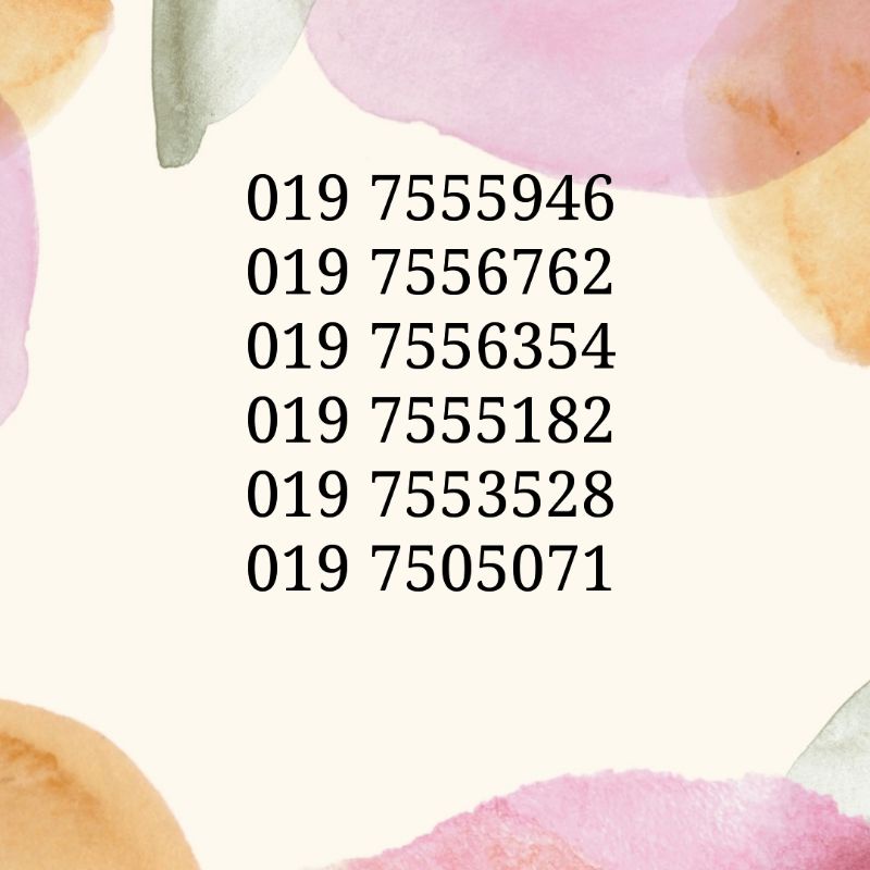 🔥 VIP NUMBER 019 🔥 CELCOM PREPAID UNLIMITED INTERNET & CALL | Shopee ...